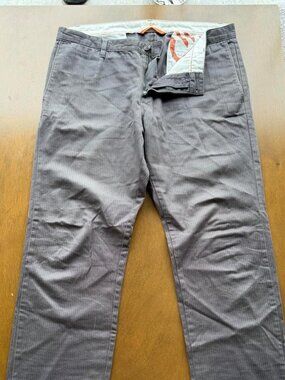 Dockers gray chino pants with fine vertical stripes 36 x 32
